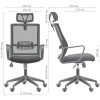 Крісло Matrix HR  сидіння А-1 / спинка сітка чорна - 898655 – 7