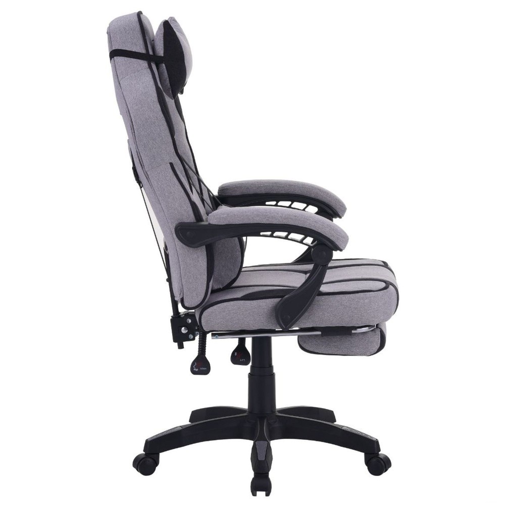 Геймерське крісло VR Racer Textile Webster сірий / чорний - 100508 – фото 3 Геймерське крісло VR Racer Textile Webster сірий / чорний - 100508 – фото 3