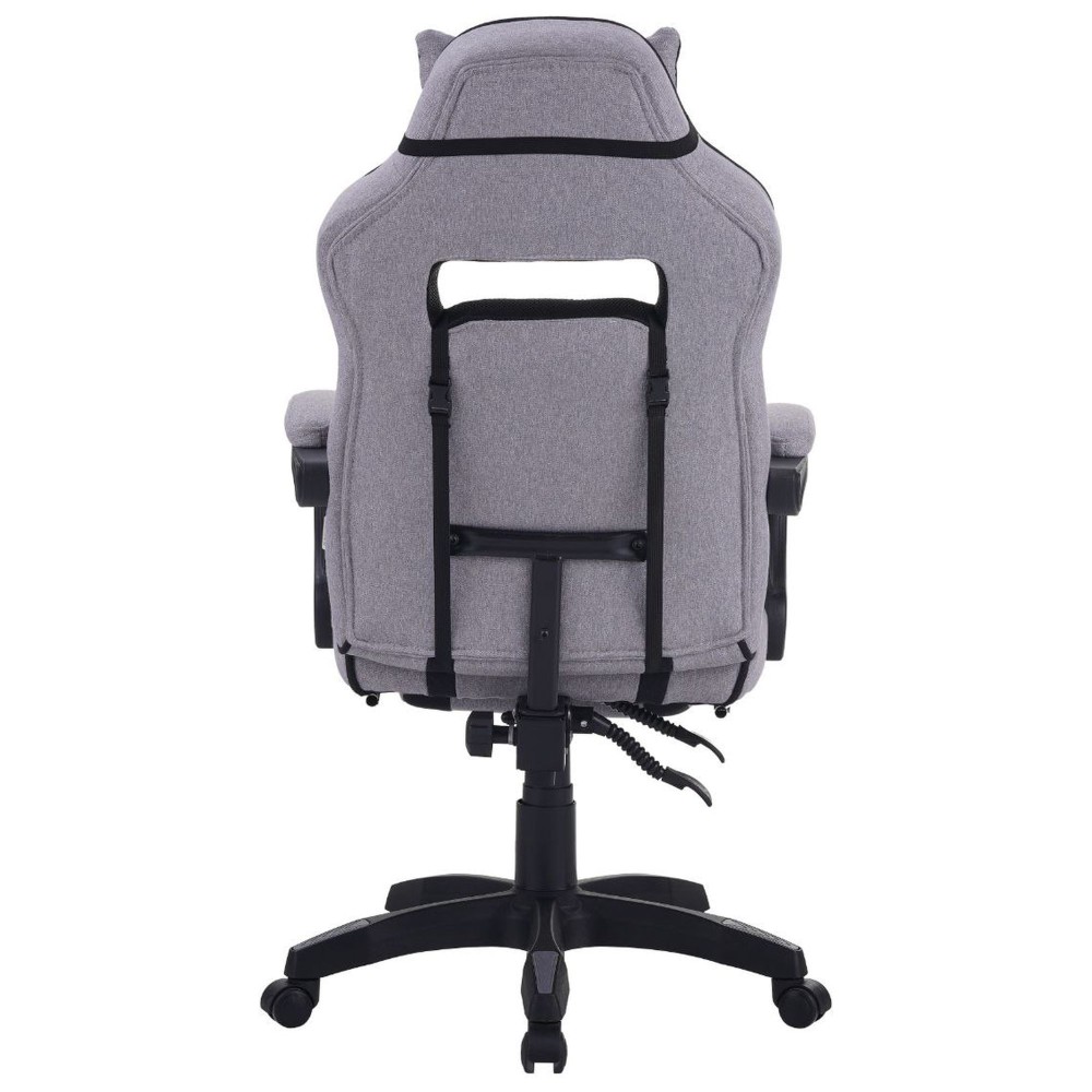 Геймерське крісло VR Racer Textile Webster сірий / чорний - 100508 – фото 4 Геймерське крісло VR Racer Textile Webster сірий / чорний - 100508 – фото 4