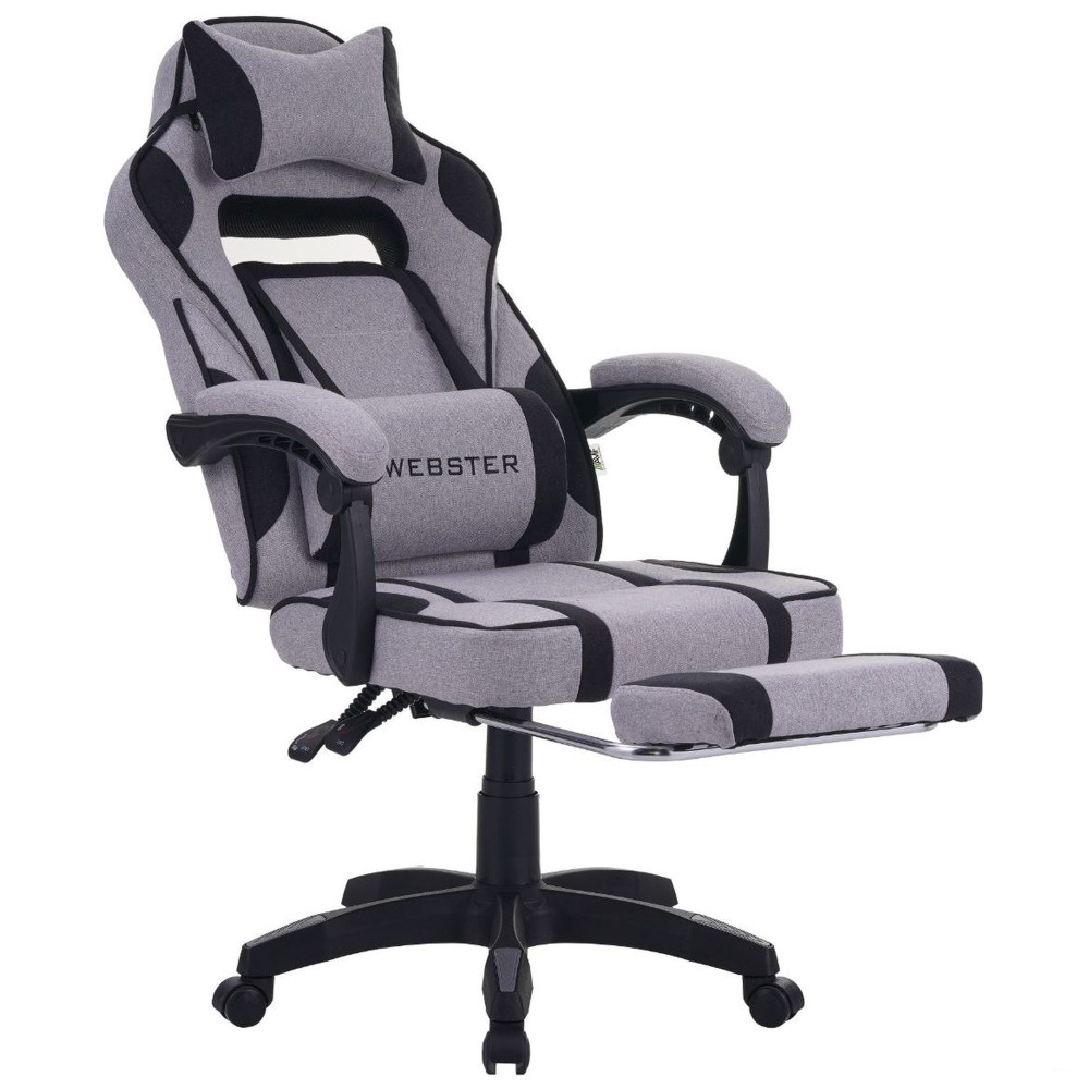 Геймерське крісло VR Racer Textile Webster сірий / чорний - 100508 – фото 8 Геймерське крісло VR Racer Textile Webster сірий / чорний - 100508 – фото 8