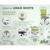 Кресло Uran White  сиденье Нест-08 серая/спинка Сетка SL-18 аквамарин - 898105 – мініатюра 7