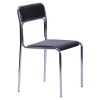 Стілець Аскона Хром Кожзам чорний - 897769 – мініатюра 3