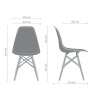 Стул Aster RL Wood Пластик  черный - 898021 – мініатюра 2