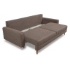 Прямой раскладной диван Jenny  без задней планки натуральный с пробором на сидении Royal Shell - 101161 – 4