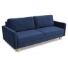 Прямой раскладной диван Lucy  без задней планки натуральный с пробором на сидении Аляска 01 - 101167 – 2