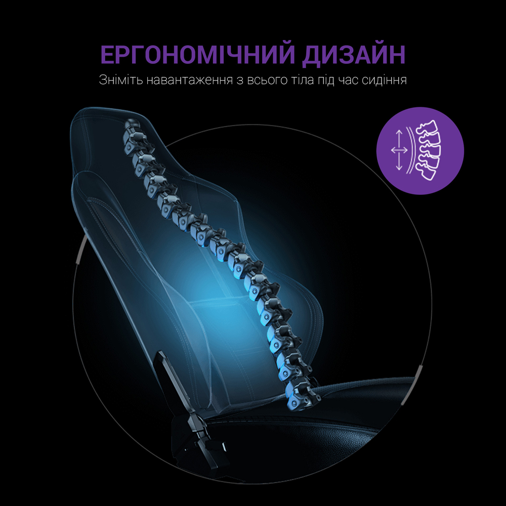 Геймерське крісло Anda Seat Luna Size L Black Fabric Black fabric - 897517 – фото 9 Геймерське крісло Anda Seat Luna Size L Black Fabric Black fabric - 897517 – фото 9