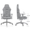 Геймерское кресло Anda Seat Luna Size L Grey Fabric  Grey - 897516 – 16