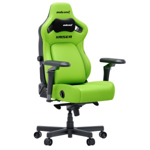 Кресло геймерское игровое Anda Seat Kaiser 4 V2 Size XL до 180 кг Cyber Green PVC - 895050