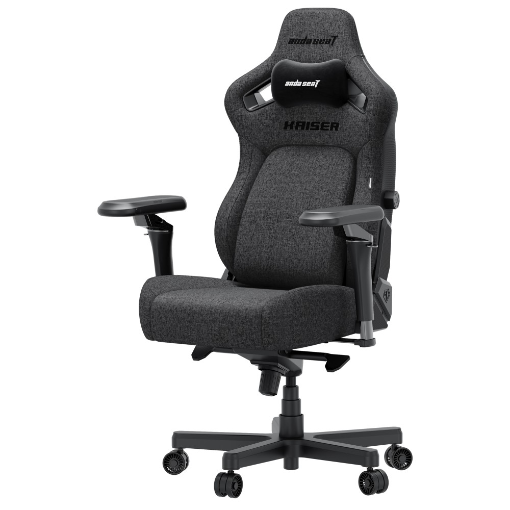 Крісло ігрове Anda Seat Kaiser 4 V2 Size XL Dark Gray Fabric темно-сірий - 895930 – фото 3 Крісло ігрове Anda Seat Kaiser 4 V2 Size XL Dark Gray Fabric темно-сірий - 895930 – фото 3
