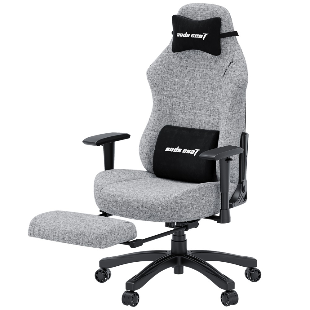 Игровое кресло Anda Seat Luna Pro Size L Gray Fabric серый - 896631 – фото 3 Игровое кресло Anda Seat Luna Pro Size L Gray Fabric серый - 896631 – фото 3