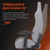 Ігрове крісло Anda Seat Novis Size L Gray Fabric  сірий - 896630 – мініатюра 14
