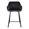 Полубарное кресло Magic Velvet 2219 выставочный образец 1 шт  черный - 985110 – 2