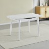 Стіл Askold white legs  70х95+25х76 см Snow White Matt - 897130 – мініатюра 4