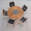 Стол Circle D150  бамбук / серый - 702089 – 4