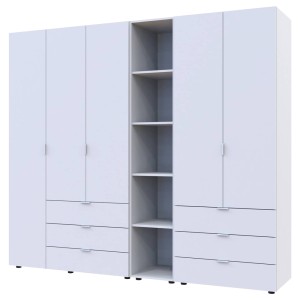 Шкаф для одежды Геллар 2+3 с этажеркой