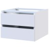 Шкаф-купе G-Caiser 220 2 ДСП / 4 части  белый / белый / вставка бетон - 899437 – мініатюра 6