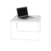 Журнальный стол Drom55  черный металл - белый - 270165 – 2