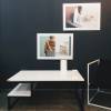 Журнальный стол с полочкой Drom36  черный металл - белый - 270127 – 3