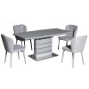 Стол Houston Light Grey Gloss 120-160 см  светло-серый - 211893 – 2