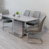 Стол Houston Light Grey Gloss 120-160 см  светло-серый - 211893 – 4