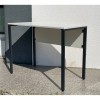 Письмовий стіл Basic 50x100  чорний метал + білий - 220114 – 3