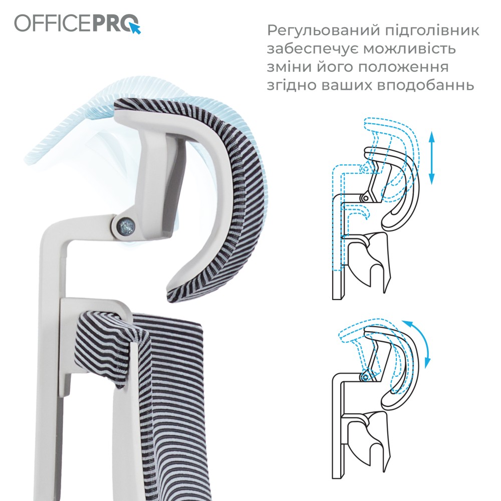 Крісло офісне Officepro Balance OC620-W-DG-DG White/Dark Gray - 896160 – фото 9 Крісло офісне Officepro Balance OC620-W-DG-DG White/Dark Gray - 896160 – фото 9