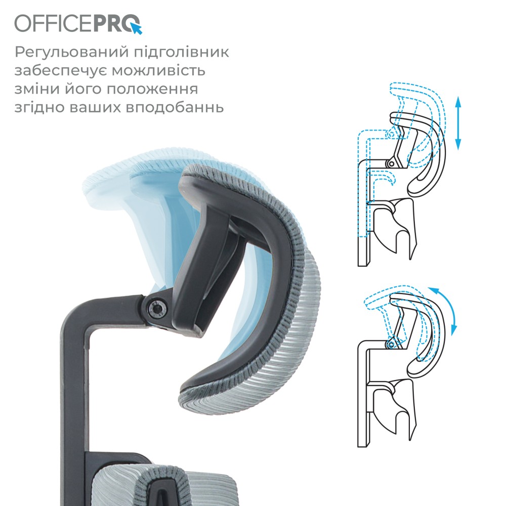 Крісло офісне Officepro Elegant OC600-B-DG-DG Black/Dark Gray - 896172 – фото 9 Крісло офісне Officepro Elegant OC600-B-DG-DG Black/Dark Gray - 896172 – фото 9