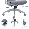 Крісло офісне Officepro Elegant OC660-W-DG-DG  White/Dark Gray - 896154 – мініатюра 13
