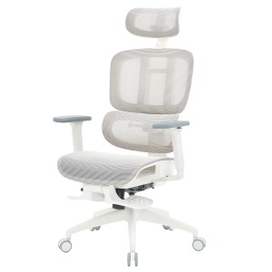 Кресло офисное Officepro Skyline Footrest OC750-W-LG-LG