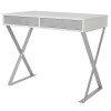 Стол Desk Twin ДСП белый RAL 9005 600х1000 2ROD - 220179 – мініатюра 1