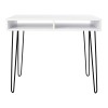 Стол Desk  ДСП белый RAL 9005 600х1000 2ROD - 211395 – мініатюра 1