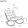 Кресло-качалка Gatto  серый - 897038 – мініатюра 10