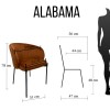Кресло Alabama  черный без поворотного механизма Jasmine 02 - 800969 – 2