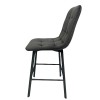 Полубарный стул Hiko  черный без поворотного механизма Jasmine 02 - 801004 – 3