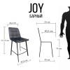 Барный стул Joy  черный без поворотного механизма Jasmine 02 - 801005 – 7