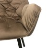Кресло Lounge  черный без поворотного механизма Jasmine 02 - 801001 – 5