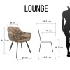 Кресло Lounge  черный без поворотного механизма Jasmine 02 - 801001 – 7