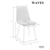 Стілець Waves   світло-сірий - 702416 – мініатюра 8