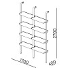 Стелаж Differ 2  4 RAL 9005 - 897879 – мініатюра 2