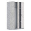 Шафа 3Д М-Стиль 1200 мм 450 мм 2050 ДСП Антрацит ДСП Антрацит - 895588 – мініатюра 2