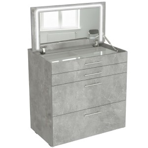 Стол для макияжа с LED подсветкой и розеткой Allis 800