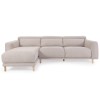 Диван-реклайнер Singa 3-місний з шезлонгом бежевий Правий - 898186 – мініатюра 1