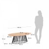 Кофейный стол Leska  бук - 270291 – 3