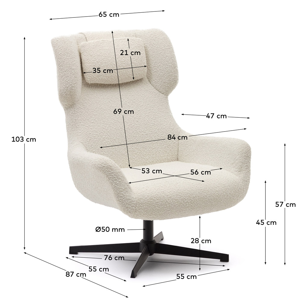 Поворотное кресло Zalina бежевый - 898257 – фото 2 Поворотное кресло Zalina бежевый - 898257 – фото 2