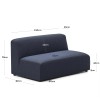 Модульний 2-місний диван Neom 150 см  бежевий - 898239 – 8