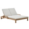 Двойной шезлонг Sonsaura натуральный / бежевый - 896695 – мініатюра 1