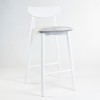 Напівбарний стілець Dan (Ден)  білий - 123799 – 6
