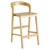 Полубарный стул Floki New дуб натуральный жесткое сиденье - 897299 – мініатюра 1