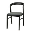 Стул Floki black выставочный образец 1 шт  RAL 9005 - 113629 – мініатюра 1