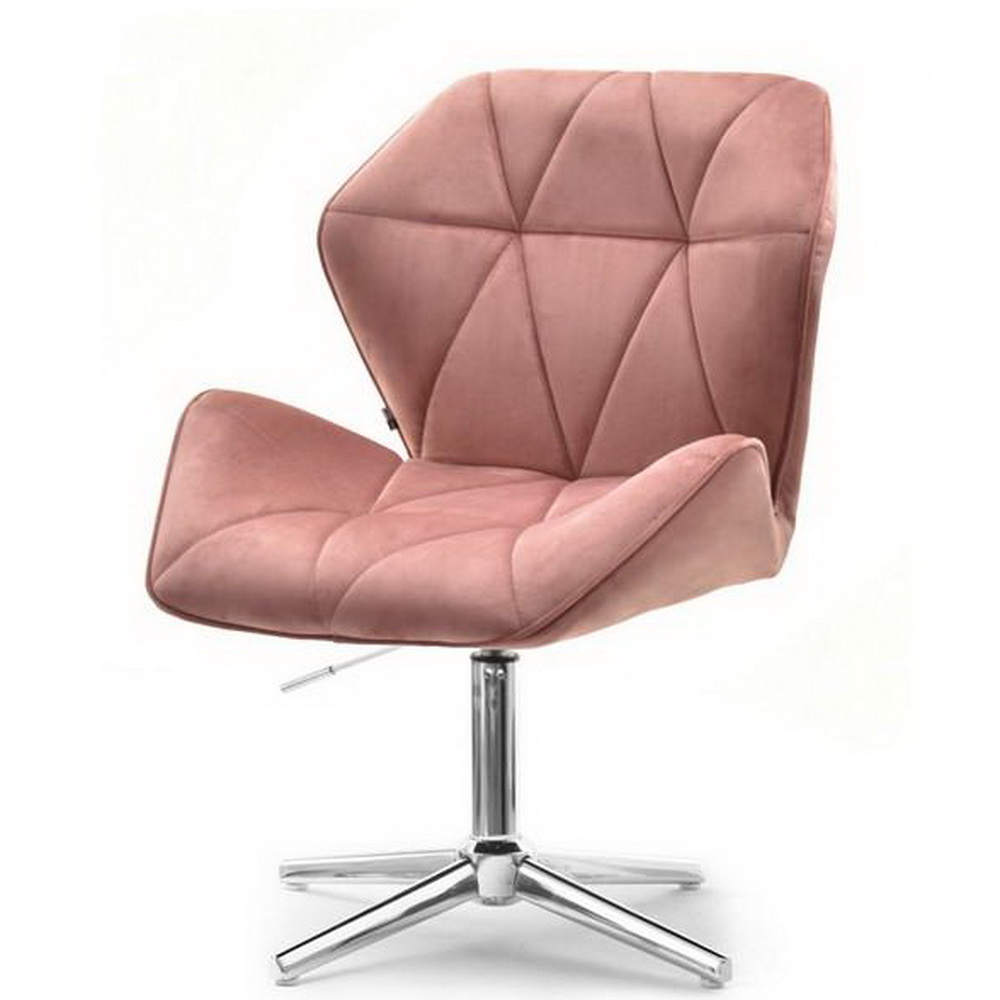 Стілець HY 3008X рожевий велюр - 123225 – фото 1